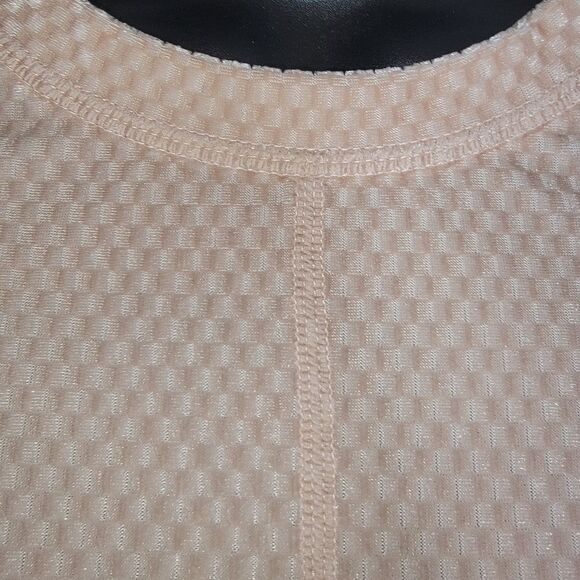 Fabletics Nwot Velour Seamed Long-Sleeve Top Size Small Natural Blush - Picture 5 of 8